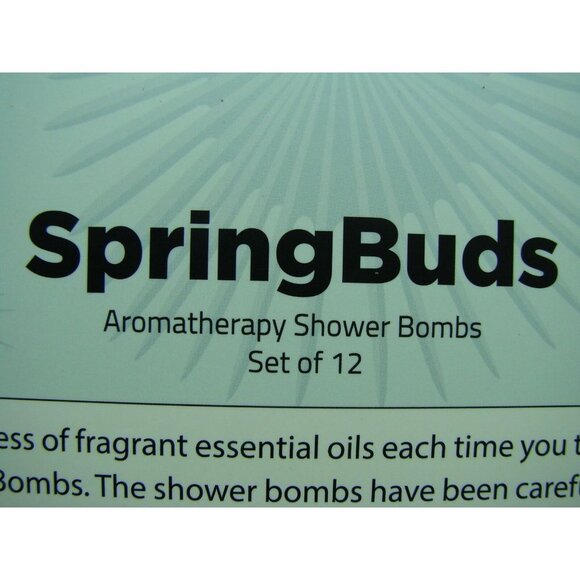 Deoxom SpringBuds Vegan Aromatherapy Shower Bomb Set of 12 New Wrapped & Sealed - Picture 6 of 10